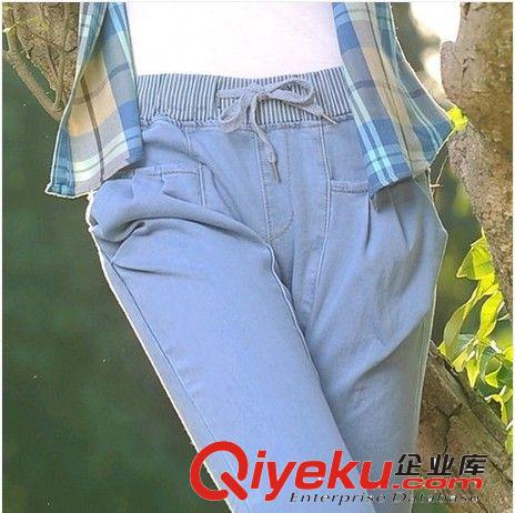 【淘工廠-貼牌加工】夏季牛仔褲女長(zhǎng)褲韓版潮顯瘦哈倫牛仔褲