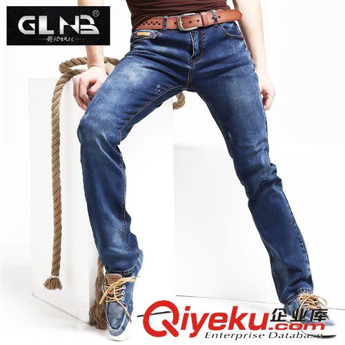 【淘工廠-貼牌加工】牛仔褲 個(gè)性韓版長褲 褲子 男 個(gè)性修身