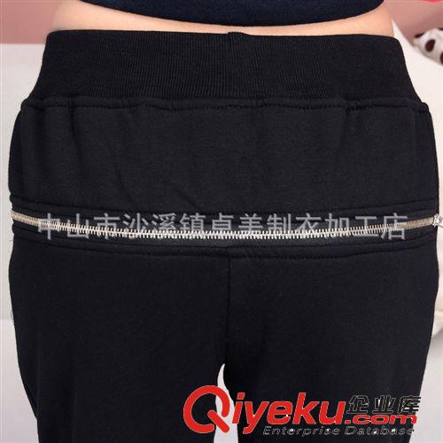 【商家力薦】女式休閑褲 寬松松緊加絨加厚女休閑運動褲貨號300