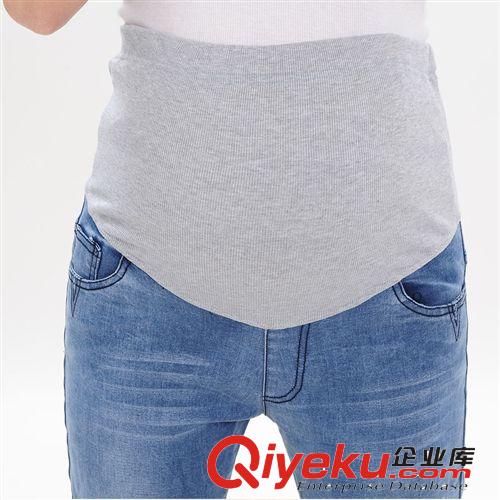 新款孕婦裝牛仔褲 韓版簡(jiǎn)潔孕婦水洗牛仔托腹褲 鉛筆褲 小腳褲原始圖片2