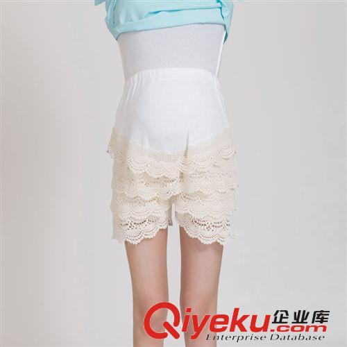 蕾絲邊孕婦裙褲夏裝百搭蕾絲孕婦短褲 打底褲  防走光褲批發(fā)原始圖片2