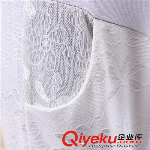 1048 2014新款 蕾絲托腹孕婦褲 彈力顯瘦七分調(diào)節(jié)打底褲 批發(fā)原始圖片2