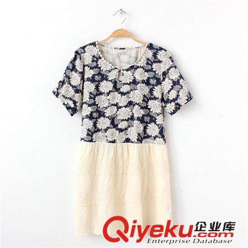 2014夏季新款品牌外貿(mào)日系女裝寬松棉麻連衣裙時(shí)尚背心裙a字裙子