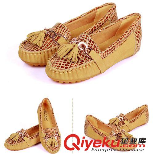 2014春季新款韓版英倫流蘇蝴蝶結唐卡zp623-圓頭豆豆鞋女鞋原始圖片2