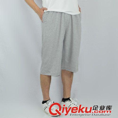 2014廠家直銷 新品男士夏裝薄款空白純棉休閑寬松大碼潮流中褲原始圖片3