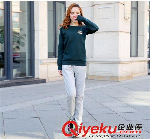 新品純棉情侶褲 /情侶裝/空白無(wú)logo貼袋衛(wèi)褲 旅游休閑寬松晨褲原始圖片3