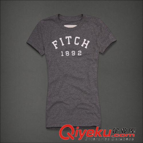 2014女裝 全棉貼布修身AF短袖T恤衫 新款 休閑時尚圓領T-shirt