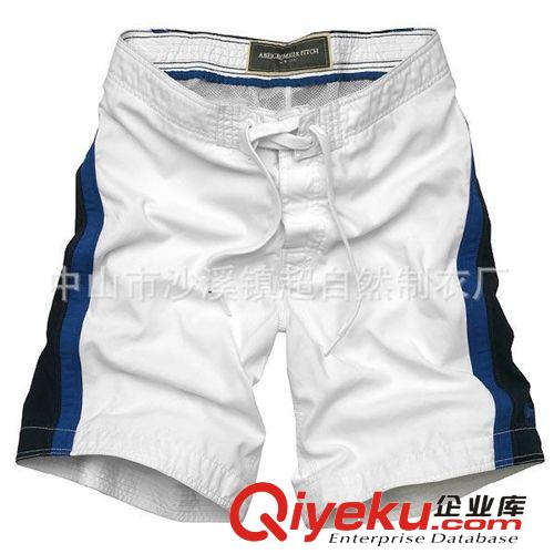 廠家加工夏裝男式休閑五分褲 撞色拼接男中褲 外貿(mào)