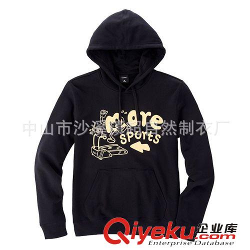2014熱賣韓版純棉男式衛衣 時尚印花連帽設計 沙溪廠家定制原始圖片2