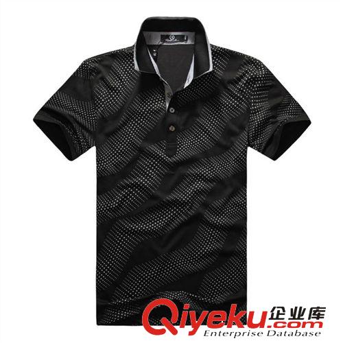 中山廠家定制休閑男式短袖POLO衫 潮男條紋POLO 外貿原始圖片3