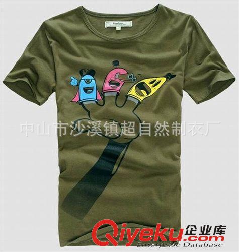 2014{zx1}春秋長袖T恤 男 時尚LOGO印花男T恤 沙溪廠家定制