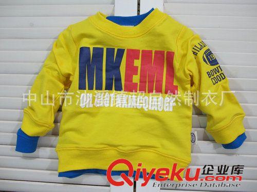 中山廠家定做童裝{zx1}款韓版男童純棉T恤、 中大童t恤字母