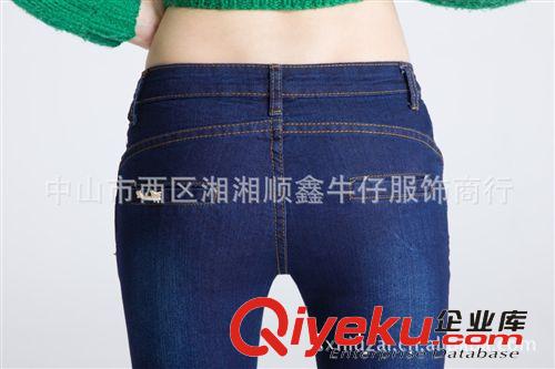 新款韓版花邊小腳鉛筆褲 熱銷女式牛仔褲 女裝小腳鉛筆褲 8818原始圖片3