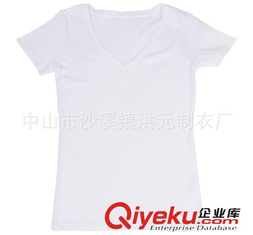 廠家供應(yīng)圓領(lǐng)t恤 女式t恤短袖 純色純棉空白t恤 承接外貿(mào)訂單原始圖片3