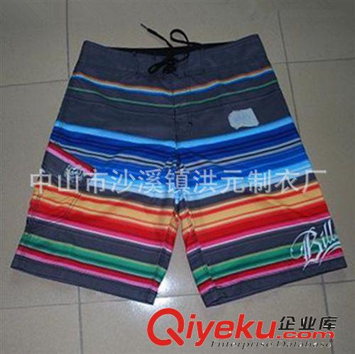 廠家供應(yīng)批發(fā)新款男式短褲動感印花休閑直筒沙灘褲 歡迎訂購原始圖片3