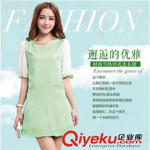 2014韓版新款修身顯瘦牛仔連衣裙 大碼女裝休閑牛仔長(zhǎng)裙