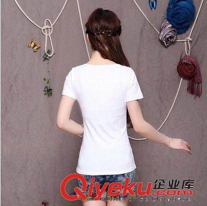 春夏季新款 女 民族風(fēng) 繡花短袖T恤 休閑圓領(lǐng)全棉T恤原始圖片3