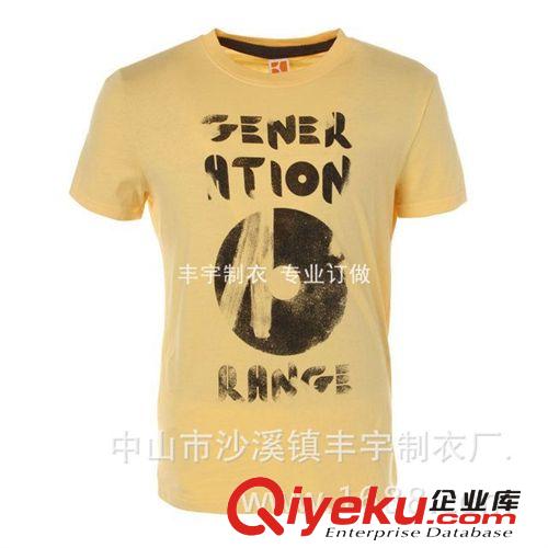 專業訂做2014春夏男裝男式圓領短袖純棉T恤韓版型男修身T恤數嗎印