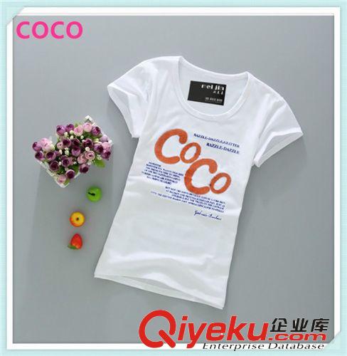 訂做夏季女裝圓領短袖女T恤純棉修身T恤衫可愛斑馬韓版休閑女衫原始圖片2