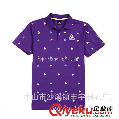 專業(yè)訂做2014春夏女裝新款翻領女式T恤開胸短袖修身純棉女T恤衫