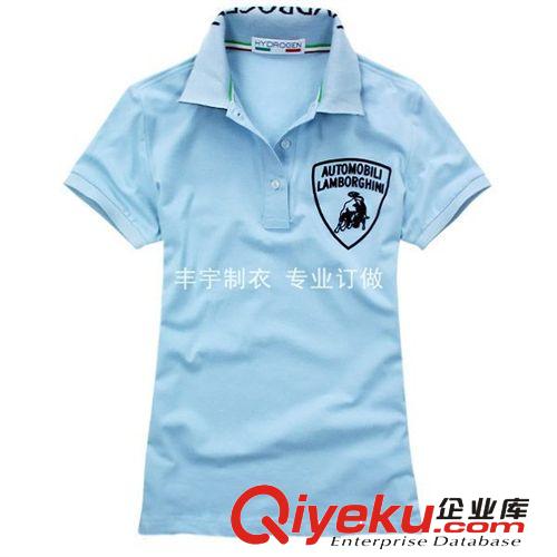 專業(yè)訂做2014韓版春夏女裝翻領(lǐng)短袖女式運(yùn)動T恤開胸修身純棉新款原始圖片2