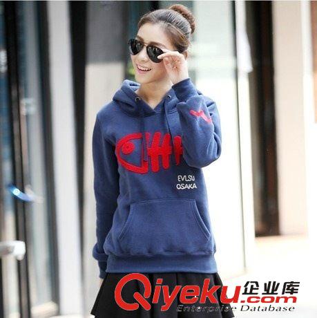 2014春秋冬女裝女學生裝韓潮新款衛衣長袖套頭時尚外套連帽戶外裝原始圖片3