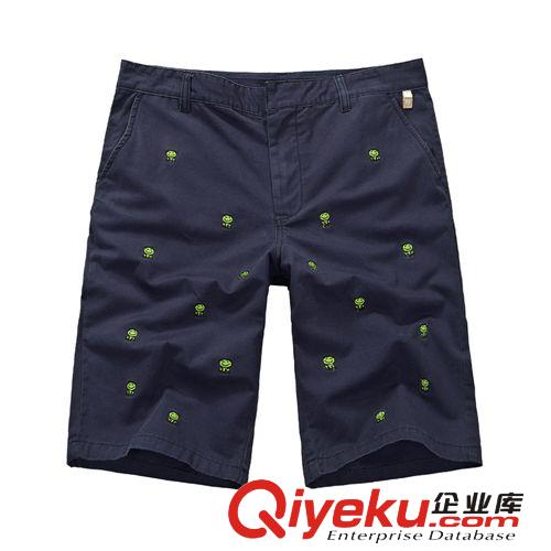 夏季男裝短褲 韓版修身碎花刺繡 原單外貿(mào)zp男式短衛(wèi)褲一件代發(fā)原始圖片3