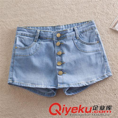 【原創(chuàng)爆款】2014夏季爆款 女士牛仔褲 短褲熱褲 褲裙 裙褲 7793#原始圖片3