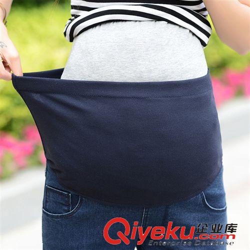 2014新款時尚撞色貼布韓版孕婦長褲 托腹可調節春秋孕婦牛仔褲