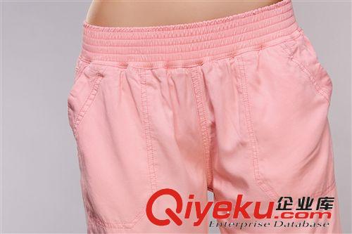 2014夏季新品熱賣清涼舒適天絲長褲子女松緊腰時尚百搭提臂801