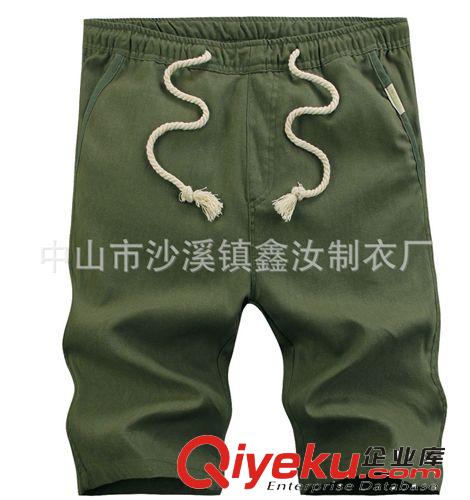 廠家定制2014新款爆版tr透氣冰絲亞麻休閑男士五分褲 加工定制原始圖片2