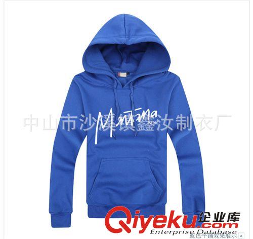 廠家定制2014新款韓版連帽情侶純棉字母印花衛衣 可自定顏色原始圖片2