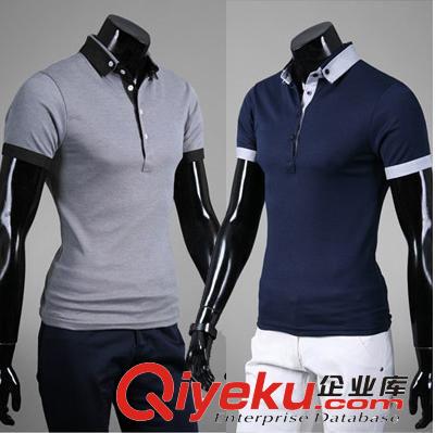 新款時尚男式T恤韓版男裝短袖  明星同款廠家直銷 服裝加工廠家原始圖片2