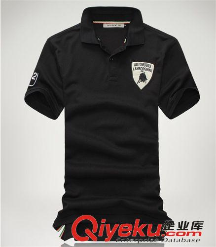 春季夏裝 男短袖T恤翻領(lǐng)刺繡 簡約男士t恤 青春流行潮男短T恤原始圖片2