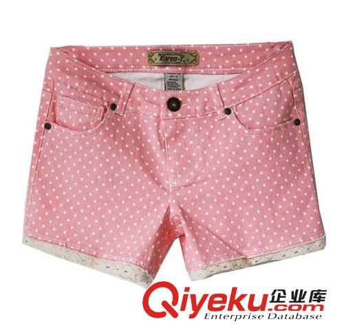 2014女夏新韓版時尚小碎花顯瘦短褲熱褲個性翠花褲子高彈力短褲潮原始圖片2