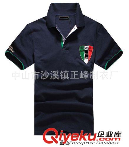 2014新款品牌男裝翻領短袖T恤 純棉男式T恤短袖 商務男裝短袖原始圖片3