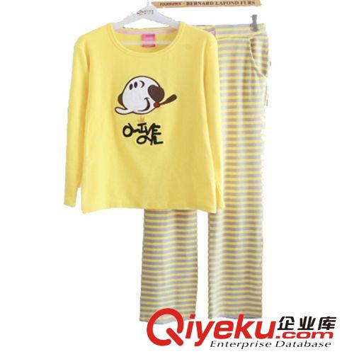 女款奧利弗大力水手羊毛絨面料秋冬長袖長褲女睡衣刺繡休閑家居服原始圖片3