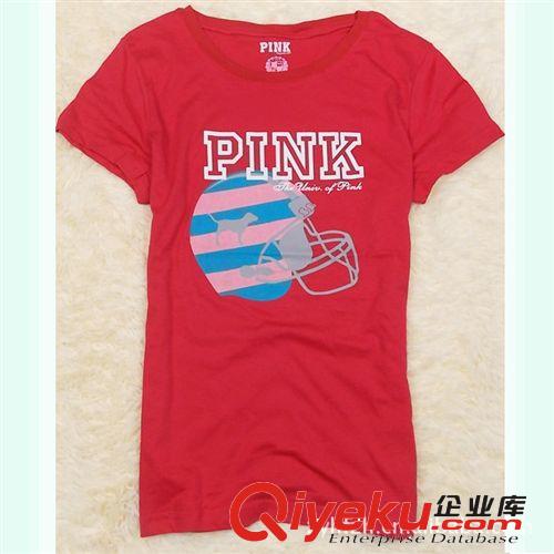 外貿(mào)zp 維多利亞的秘密/PINK女款短袖t恤 pink女裝圓領(lǐng)T恤 批發(fā)