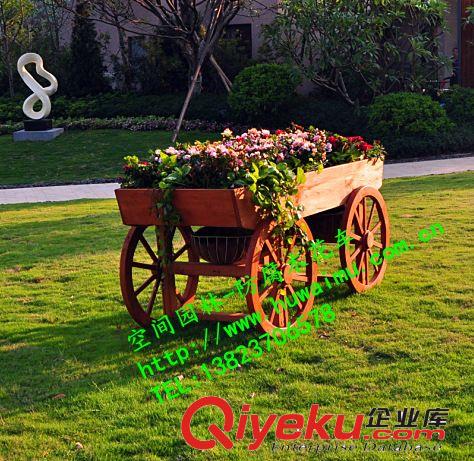 廠家直銷防腐木花車 實(shí)木花車 木質(zhì)花車