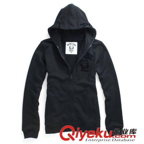 生產(chǎn)加工外貿(mào)男式拉鏈衛(wèi)衣，磨毛扎絨衛(wèi)衣，男式時(shí)尚衛(wèi)衣原始圖片3
