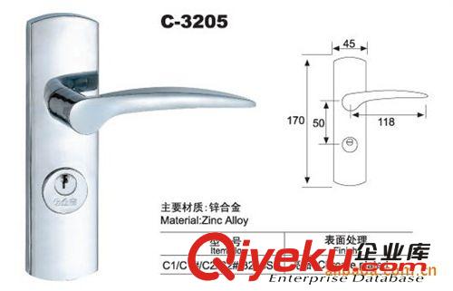 C-3112-彈子插芯門鎖、執(zhí)手鎖、鎖具五金、工程配套五金