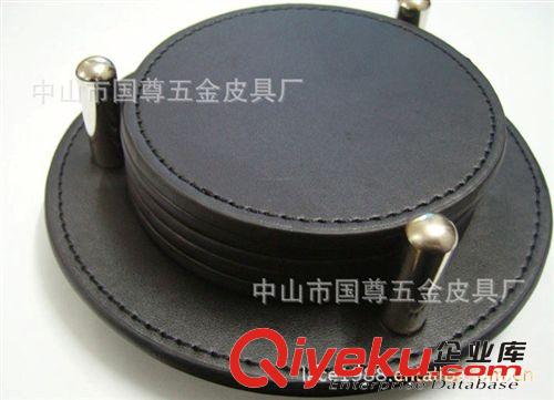 【廣東國尊】杯墊禮品套裝 皮具精裝杯墊禮 PU環(huán)保杯墊生產(chǎn)原始圖片3