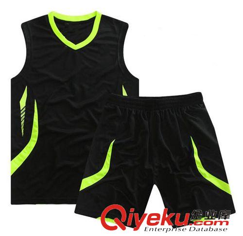 2014廠家生產(chǎn)訂單新款 男籃球服 團購訓練服套裝 印號印字球服原始圖片3