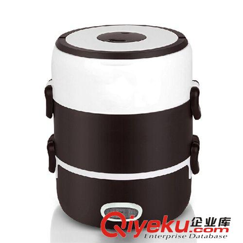 索愛D18新款三層蒸煮飯盒 便攜插電飯盒 不銹鋼內膽 2.6L  270W原始圖片2