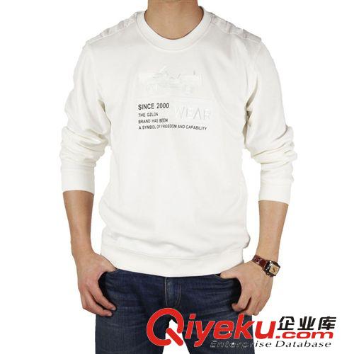 廠家訂做 時(shí)尚網(wǎng)格壓花男式長袖T恤 獨(dú)特的針織布貼袋男式t恤