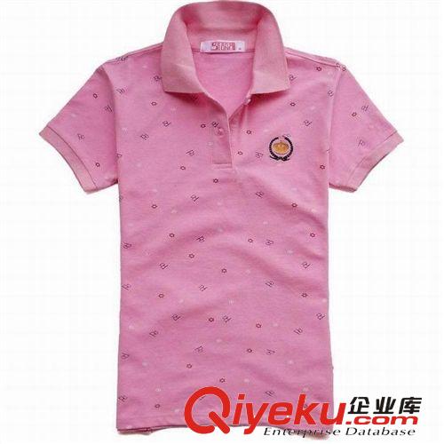 供應女式短袖POLO衫 時尚純棉女款翻領t恤 承接國內(nèi)外訂單