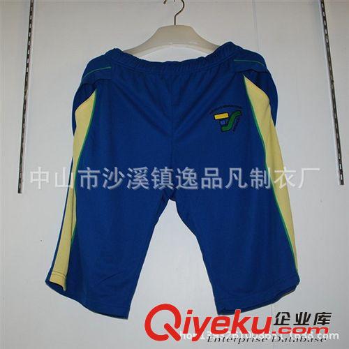 承接外貿(mào)運(yùn)動(dòng)五分褲 全滌網(wǎng)眼吸濕排汗透氣球褲 來樣訂做原始圖片2