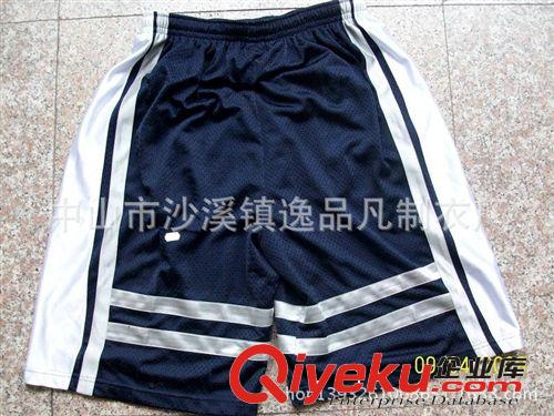 承接外貿(mào)運(yùn)動(dòng)五分褲 全滌網(wǎng)眼吸濕排汗透氣球褲 來樣訂做原始圖片3