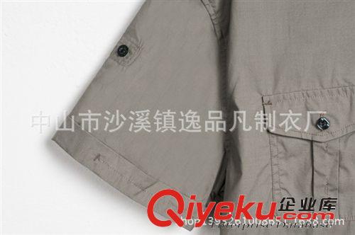 本廠訂做男士休閑短袖襯衫 外貿男式襯衫來圖來樣生產訂購原始圖片3