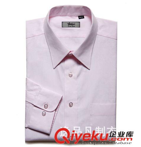 廠家訂做純白滌棉男式正裝襯衫 職業裝演出服修身襯衫原始圖片3